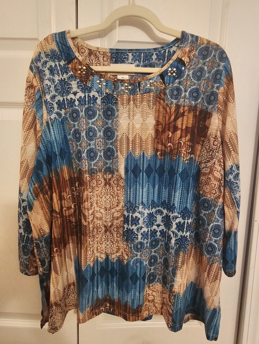 Alfred Dunner Plus Size 3/4 Sleeve Pullover Size 2x